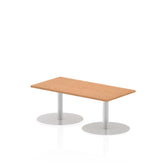 Dynamic Italia 1200 x 600mm Poseur Rectangular Table Oak Top 475mm High Leg ITL0230 DD